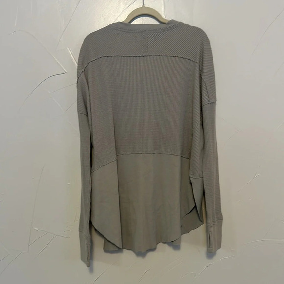 We The Free Free People oversized Waffle Tunic Top EUC L - Picture 6 of 6